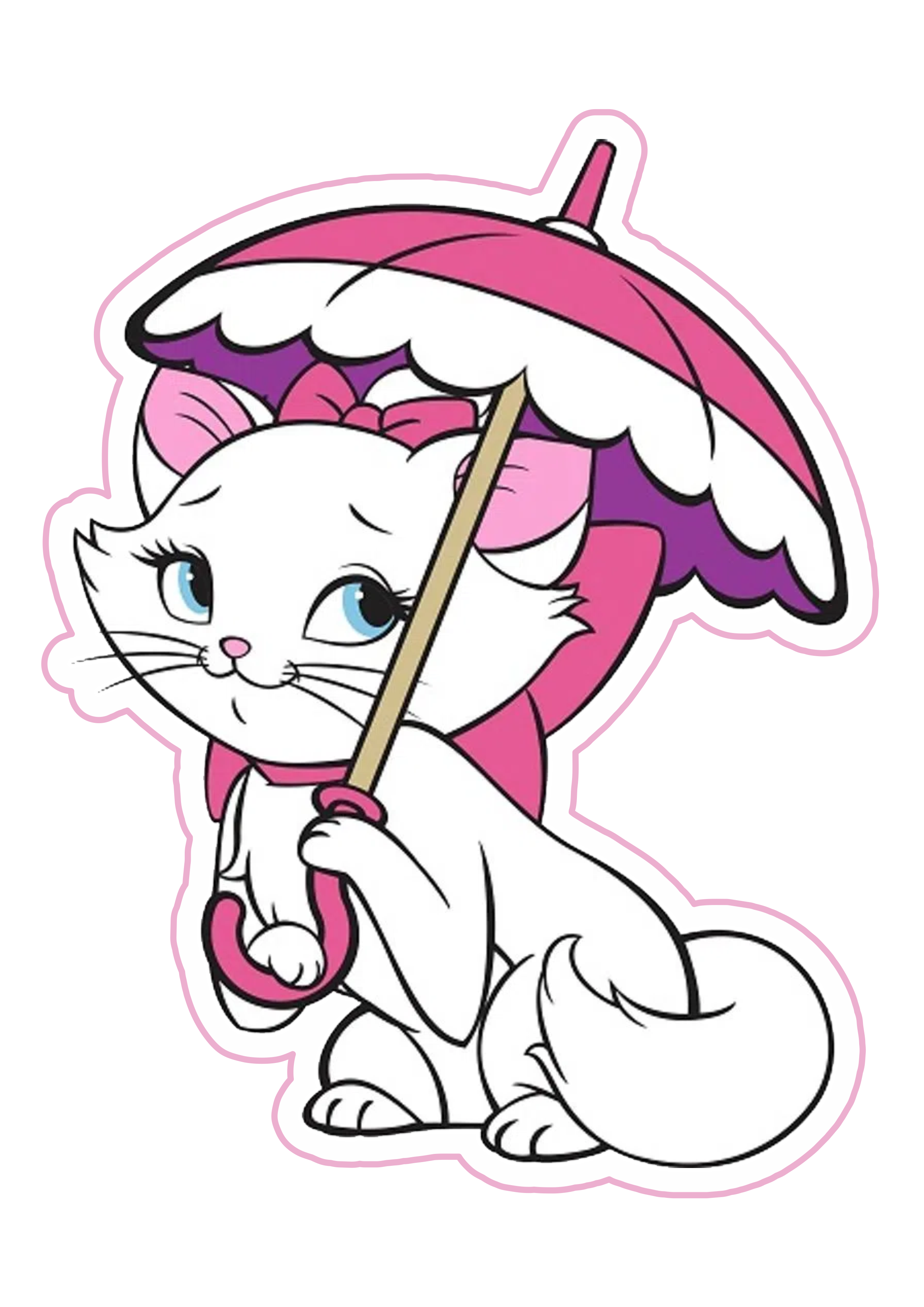 gatinha marie para colorir pdf