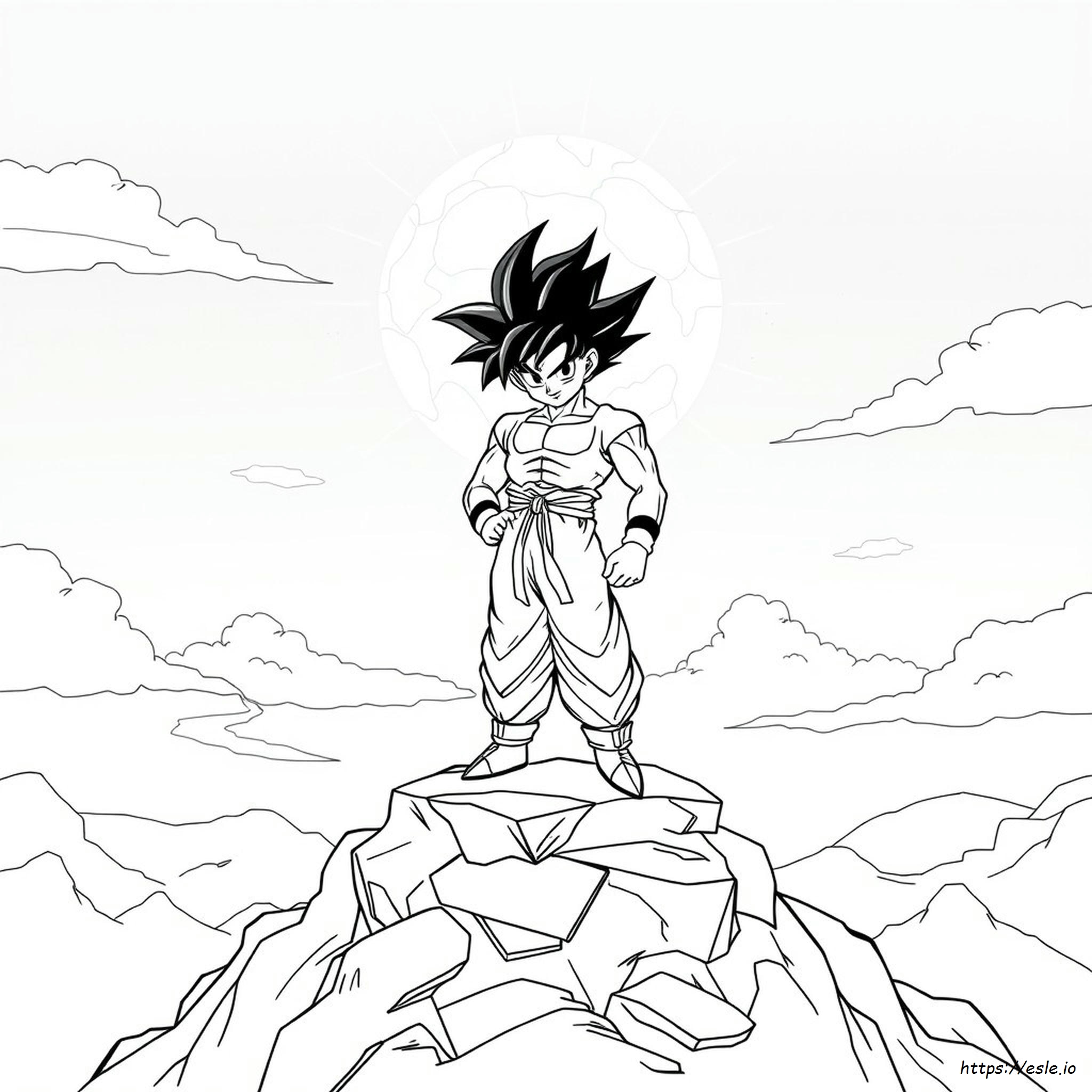 goku instinto superior completo para pintar