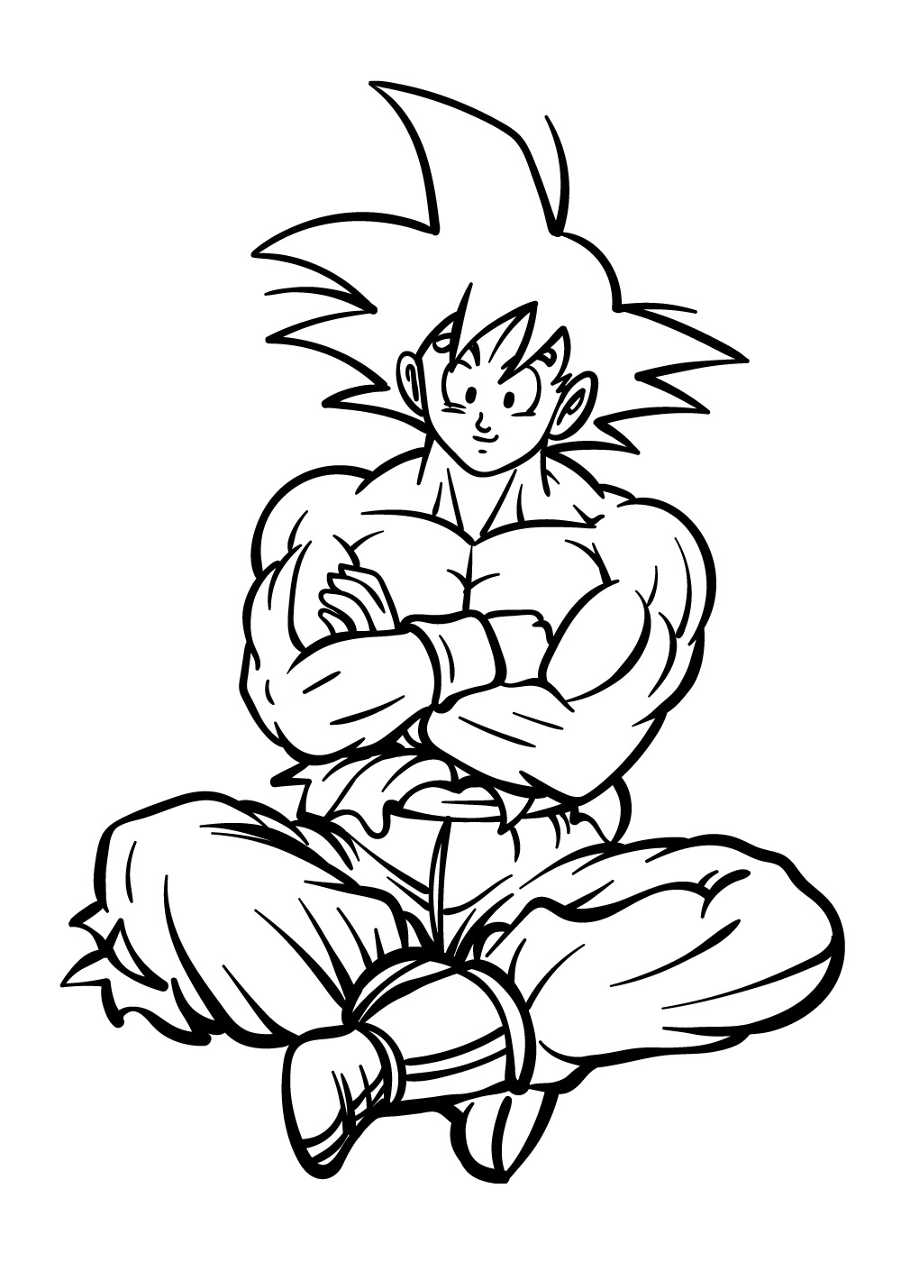 goku instinto superior completo para pintar