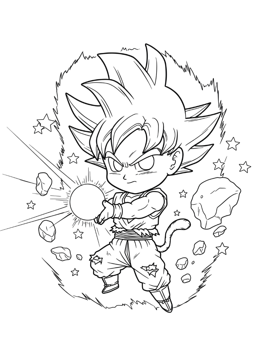 goku ultra instinto para colorir
