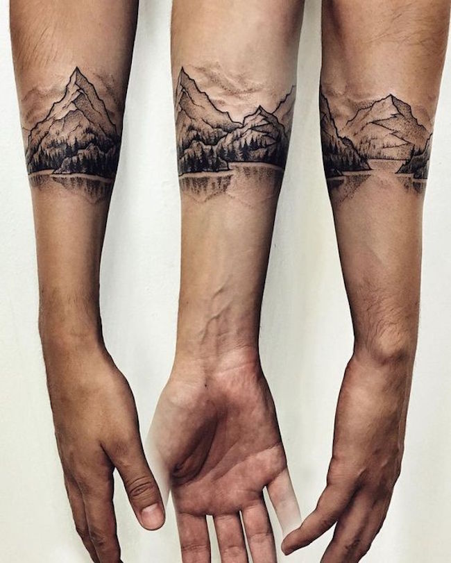 tatuagem mão masculina