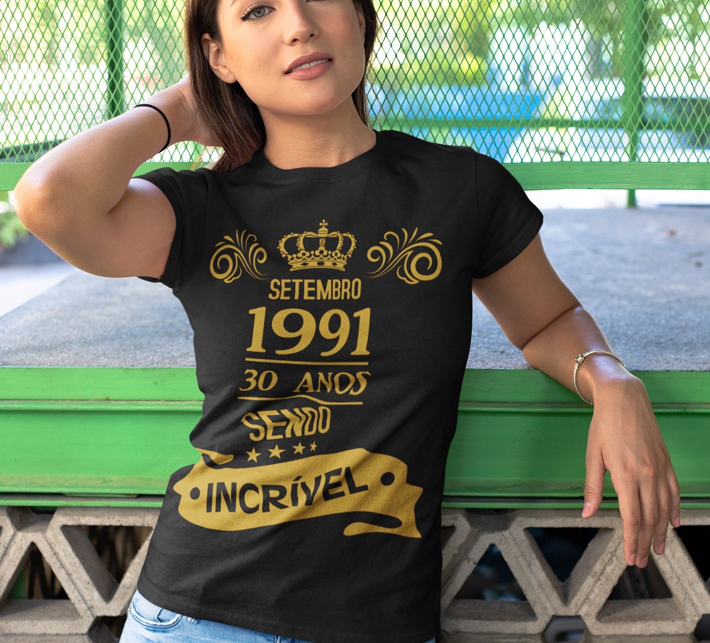 estampa divertida camiseta aniversário