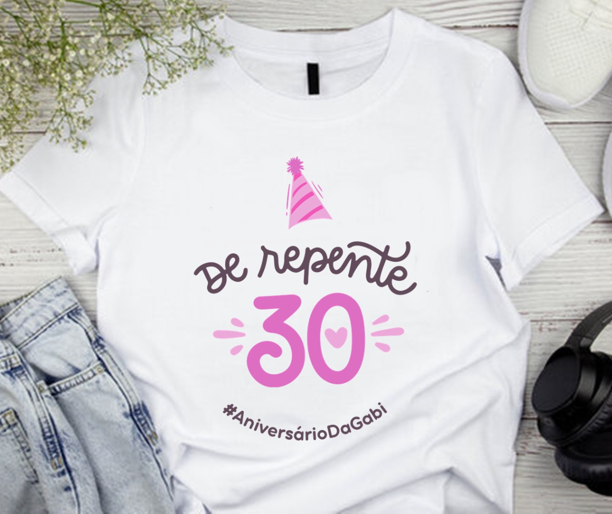 cores camiseta aniversário