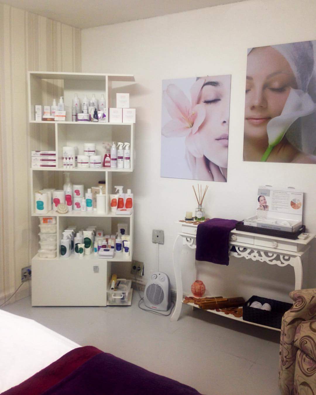 decoração clínica de estética pequena
