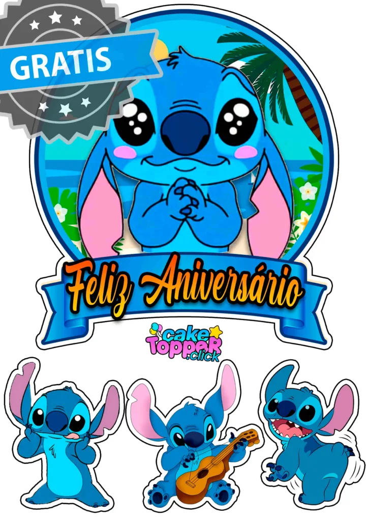 stitch kawaii para imprimir