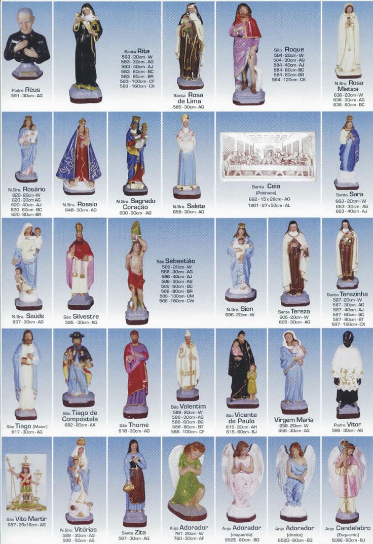 nomes de santos católicos com fotos