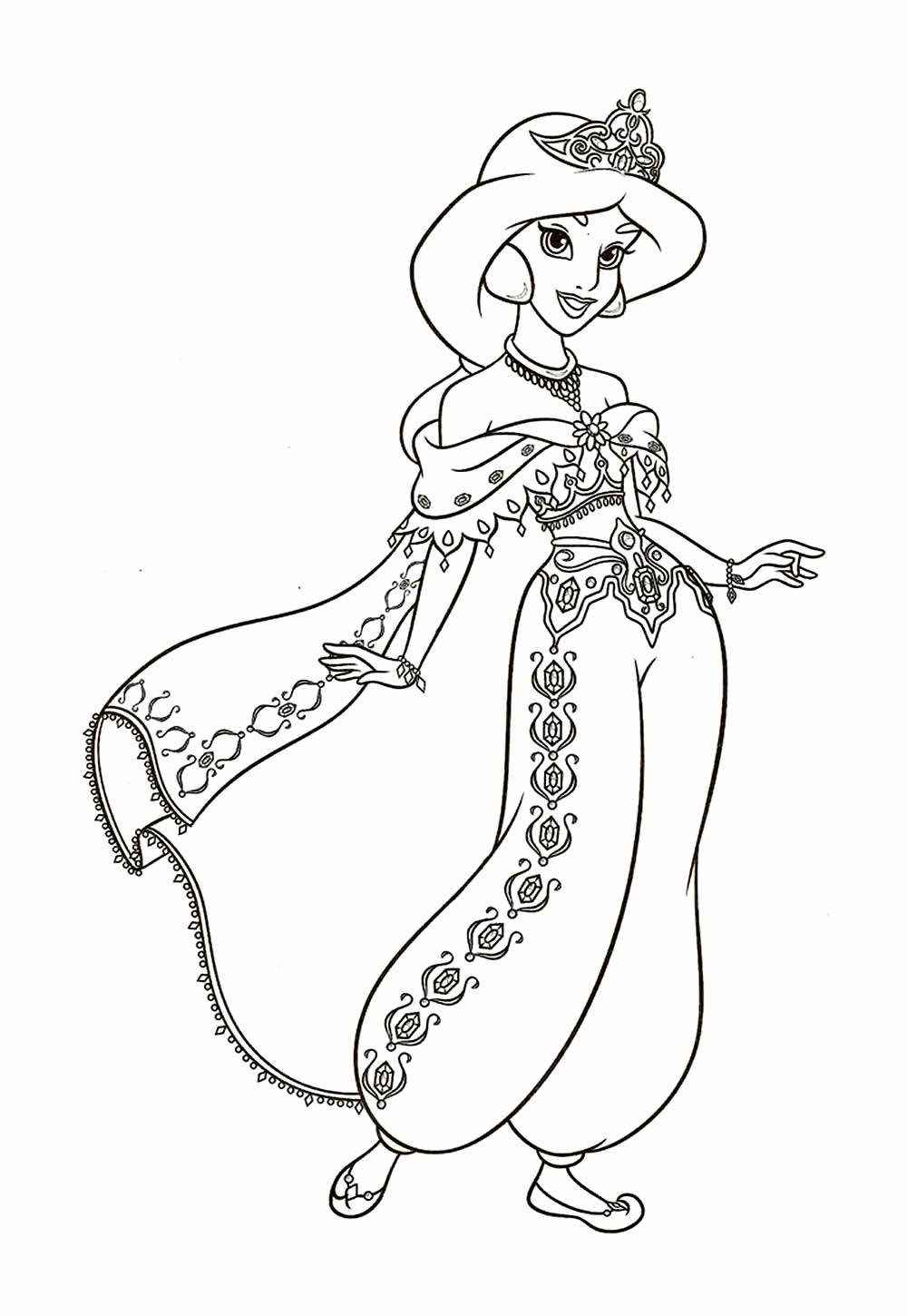 pintar fantasia da jasmine