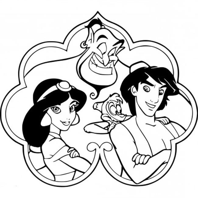 jasmine para imprimir e colorir