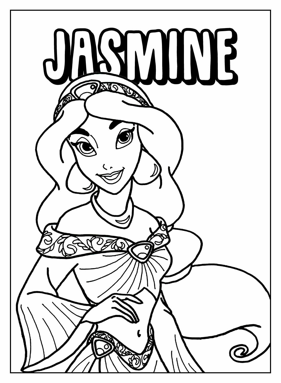 princesa jasmine atividades infantis