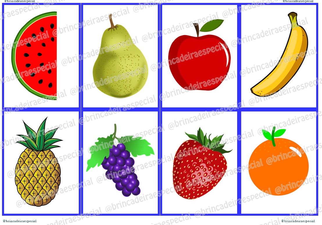 como fazer jogo da memória de frutas