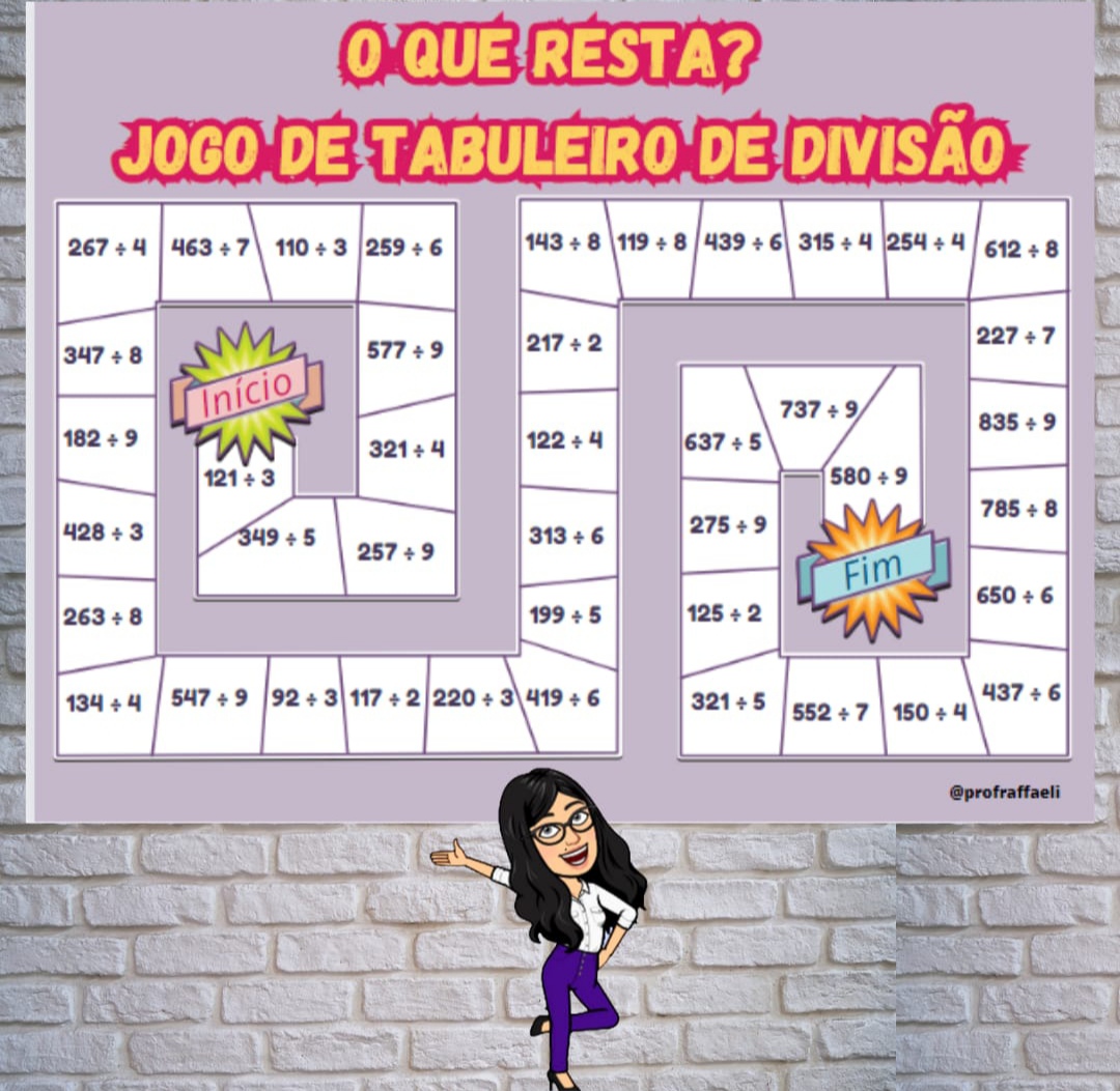 planos de aula com jogos de divisão