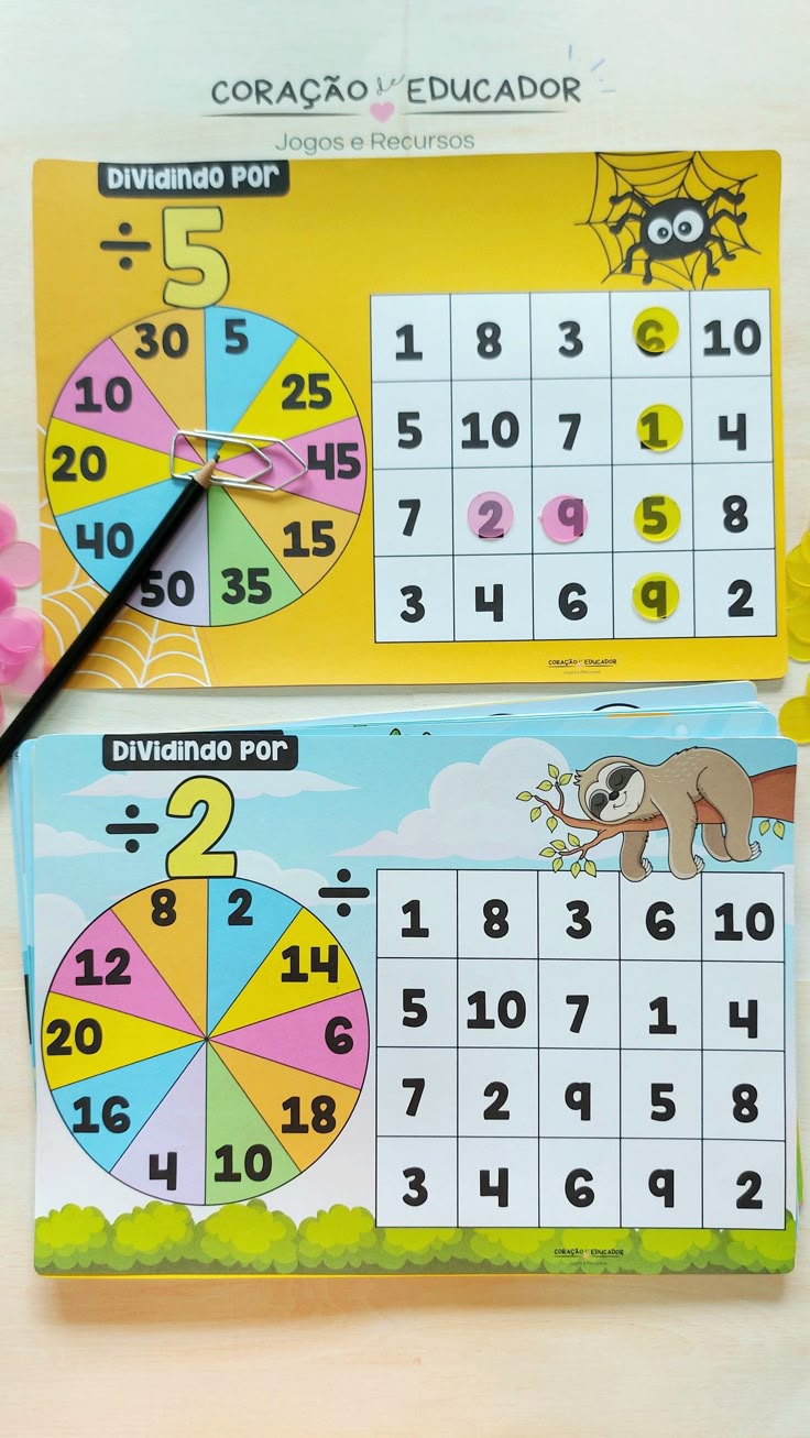 planos de aula com jogos de divisão