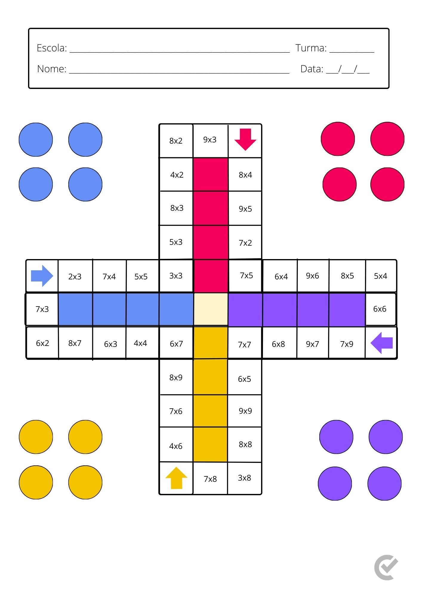 jogos de matemática para imprimir 4 ano