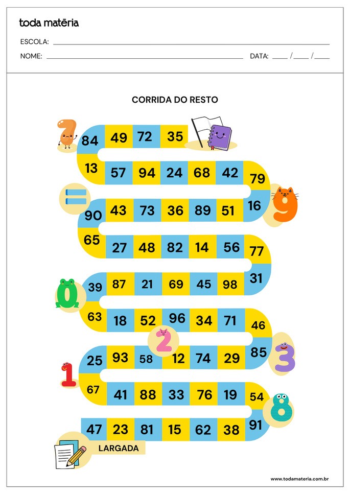 jogos de matemática para educação infantil para imprimir