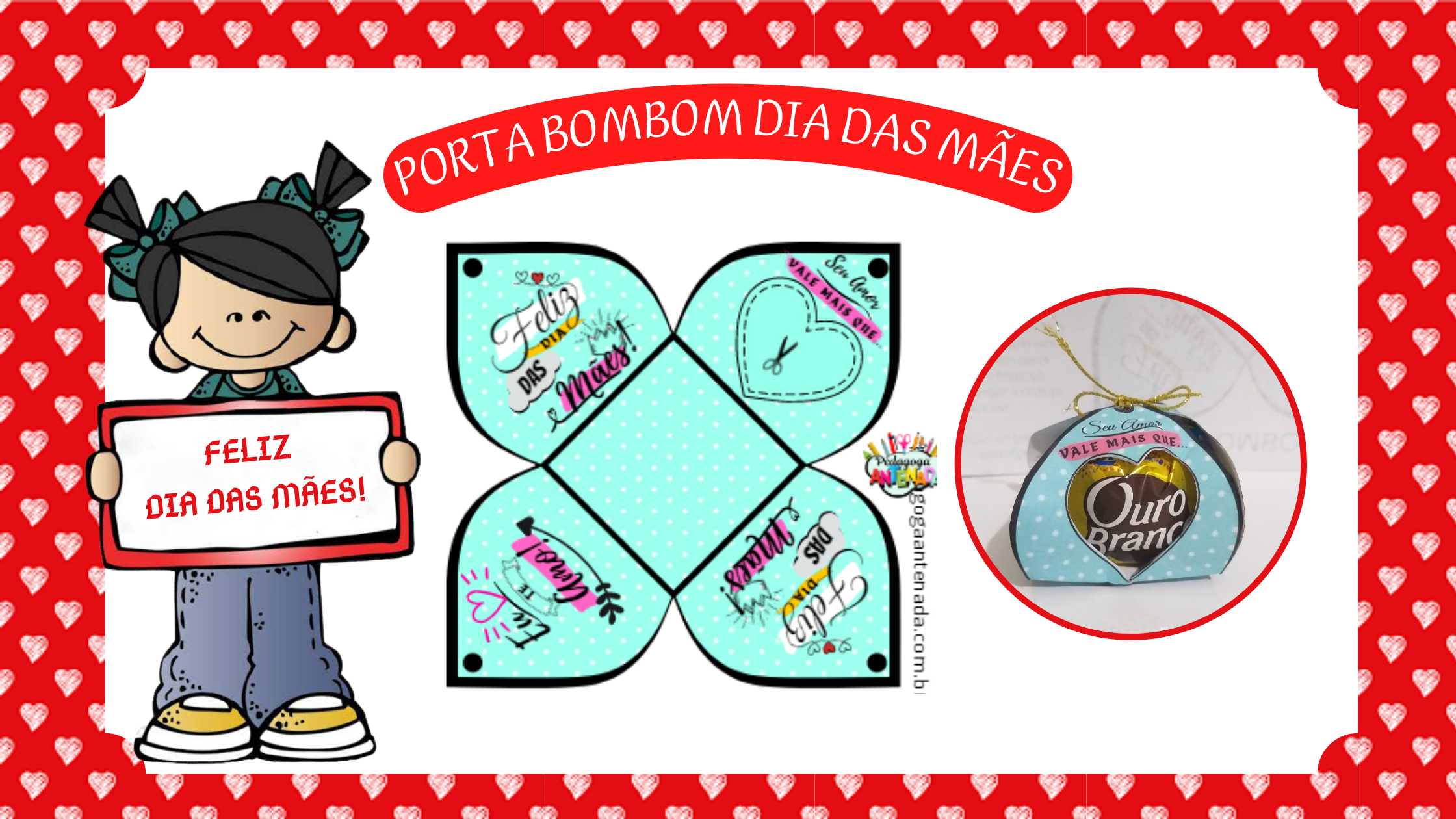 diy lembrancinha dia das mães bombom