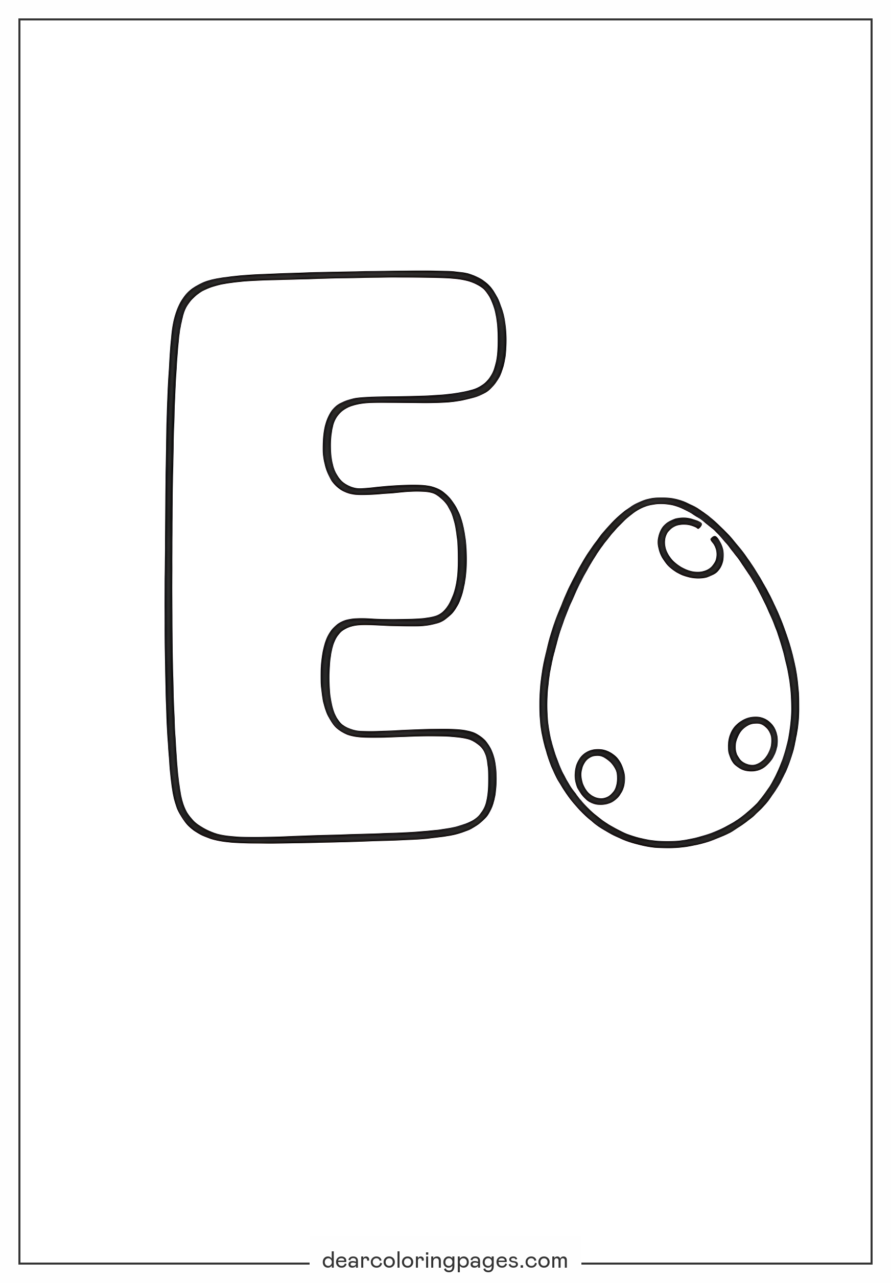 moldes da letra E