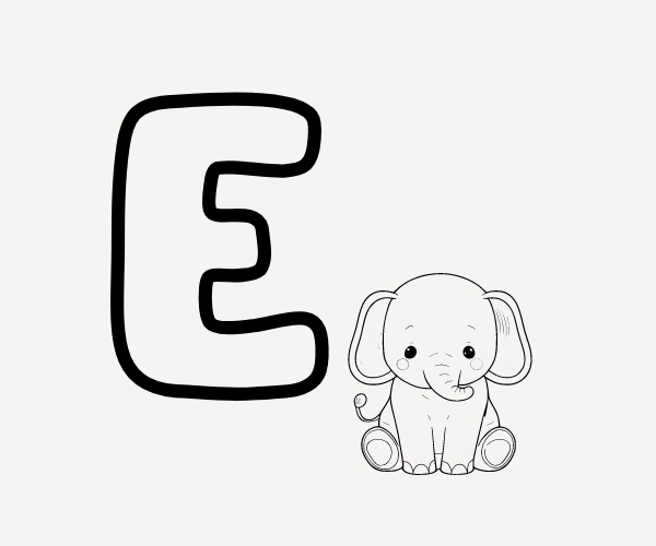 atividades com a letra E para educação infantil