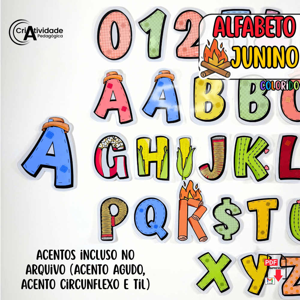 moldes de letras para festa junina