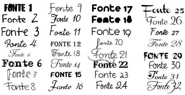 letras decorativas