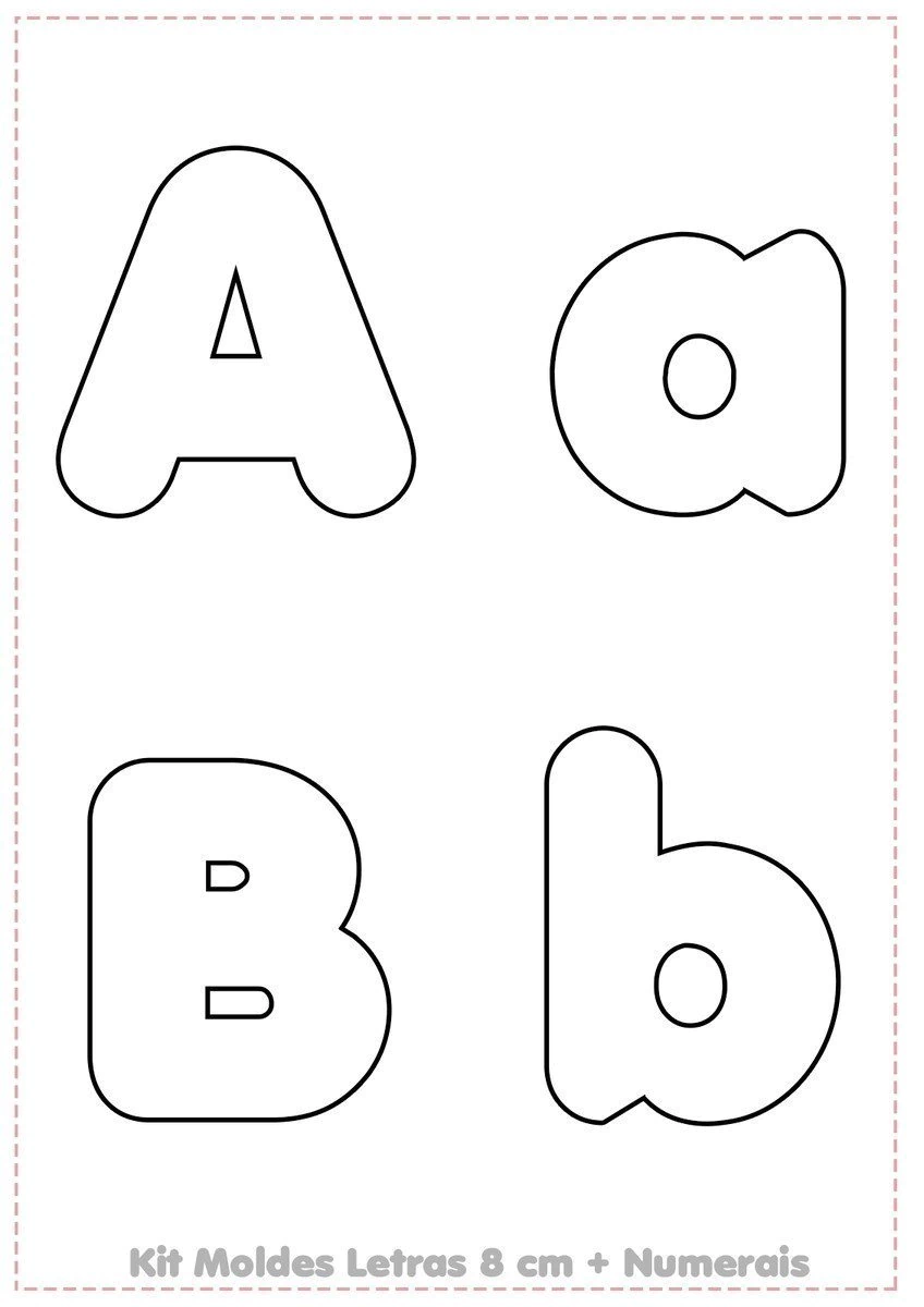 moldes de letras vazadas para pintura