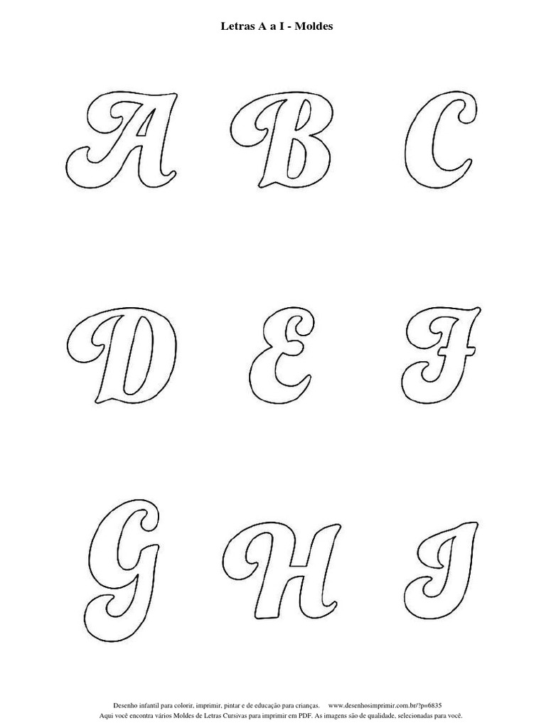letras decorativas para imprimir