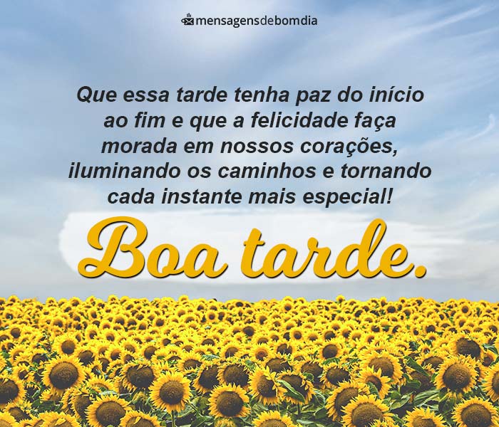 frases curtas de boa tarde
