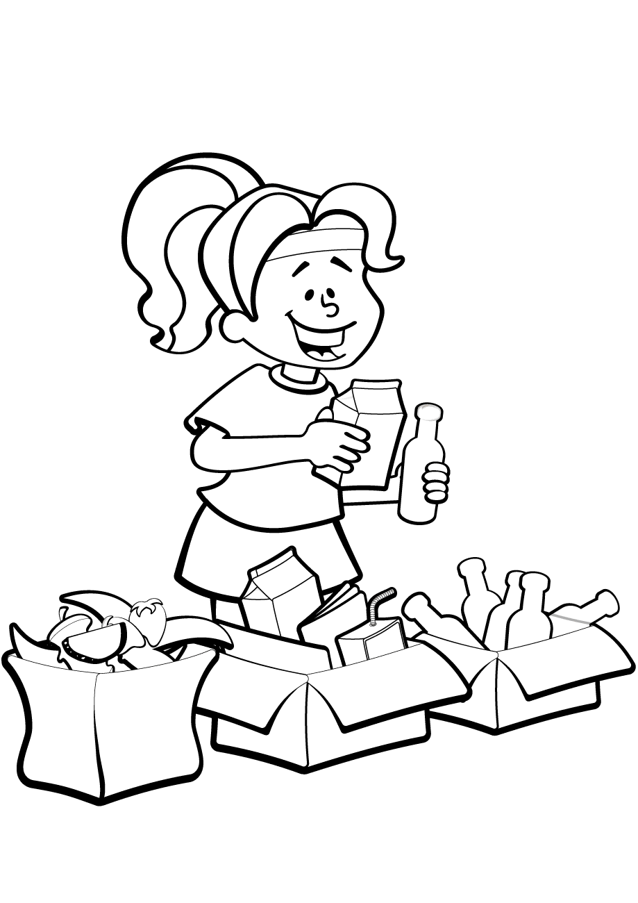 como organizar lixo reciclável para imprimir