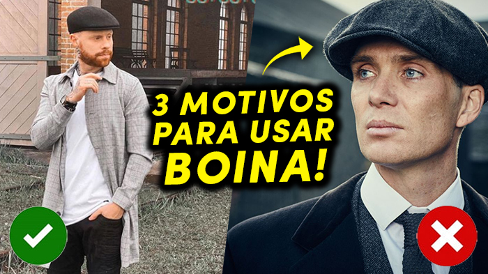 boina masculina ajustável