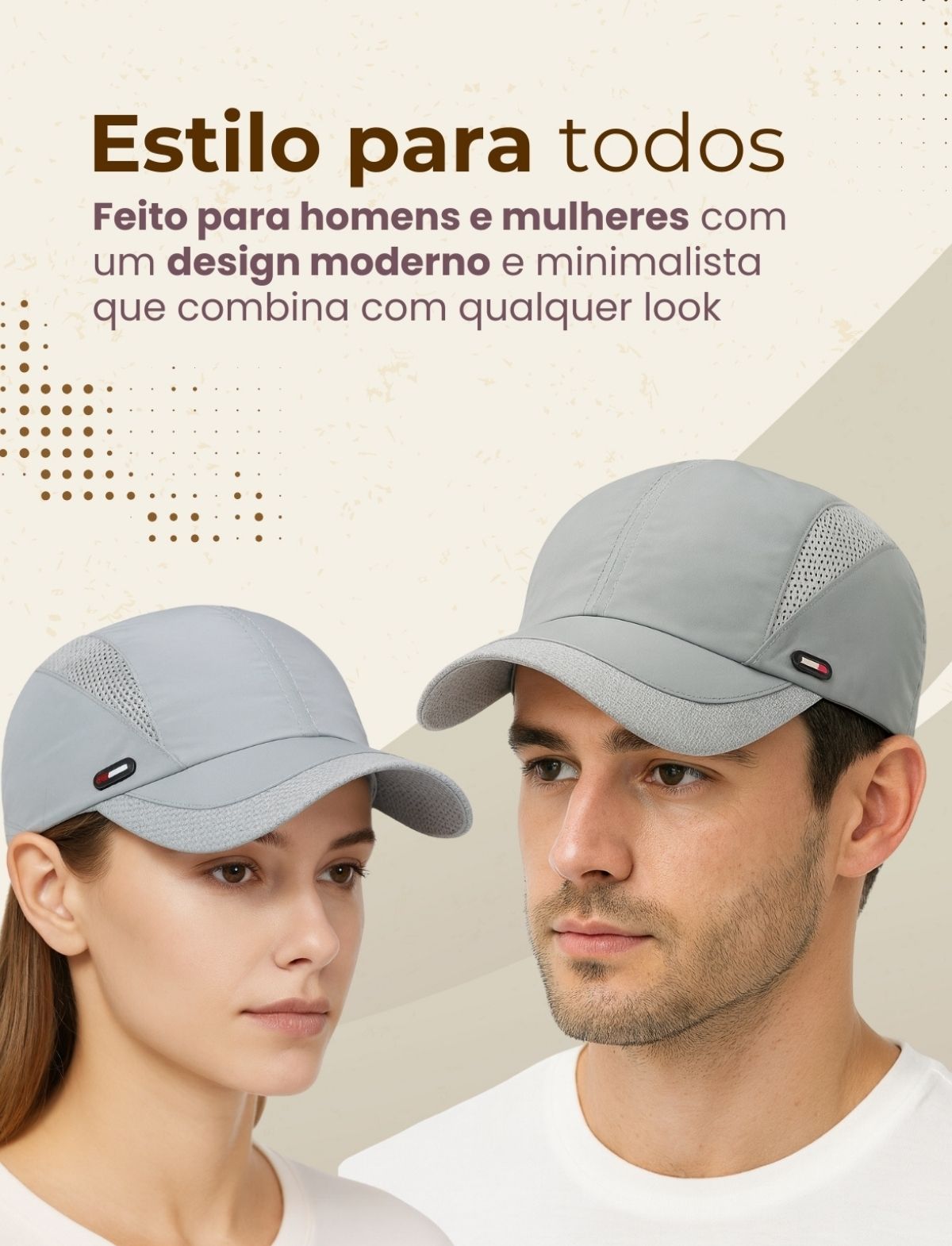 boina masculina cinza