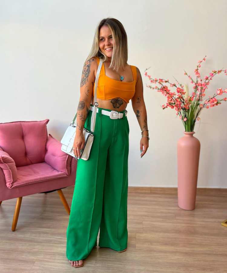 calça verde musgo looks