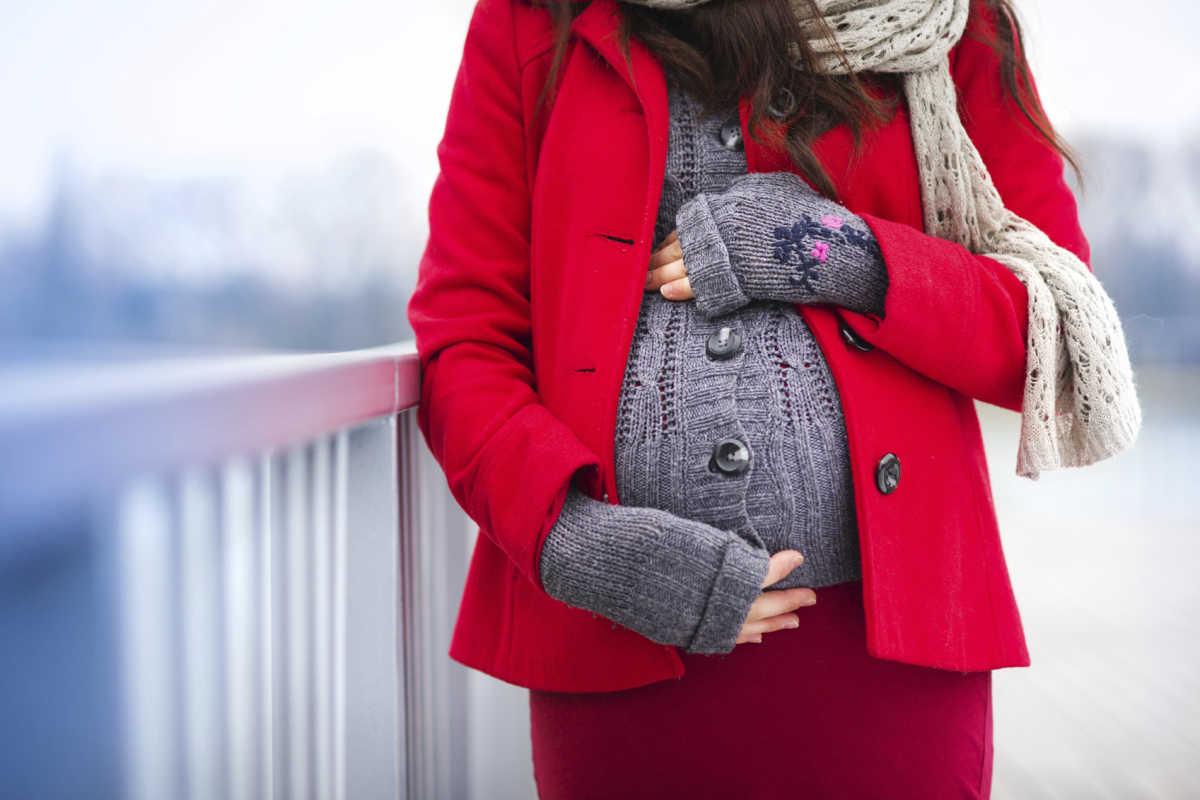roupa gestante inverno elegante