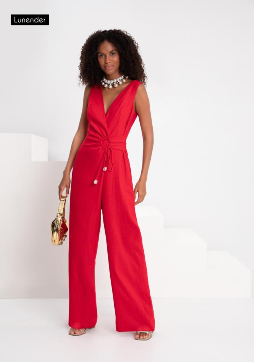macacão longo moda plus size