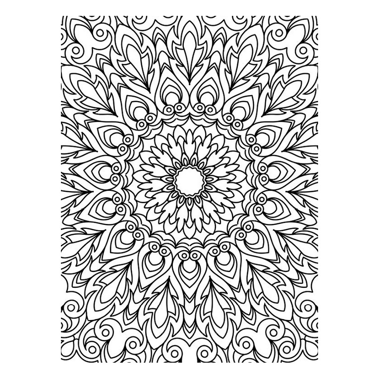 mandalas complexas para colorir pdf