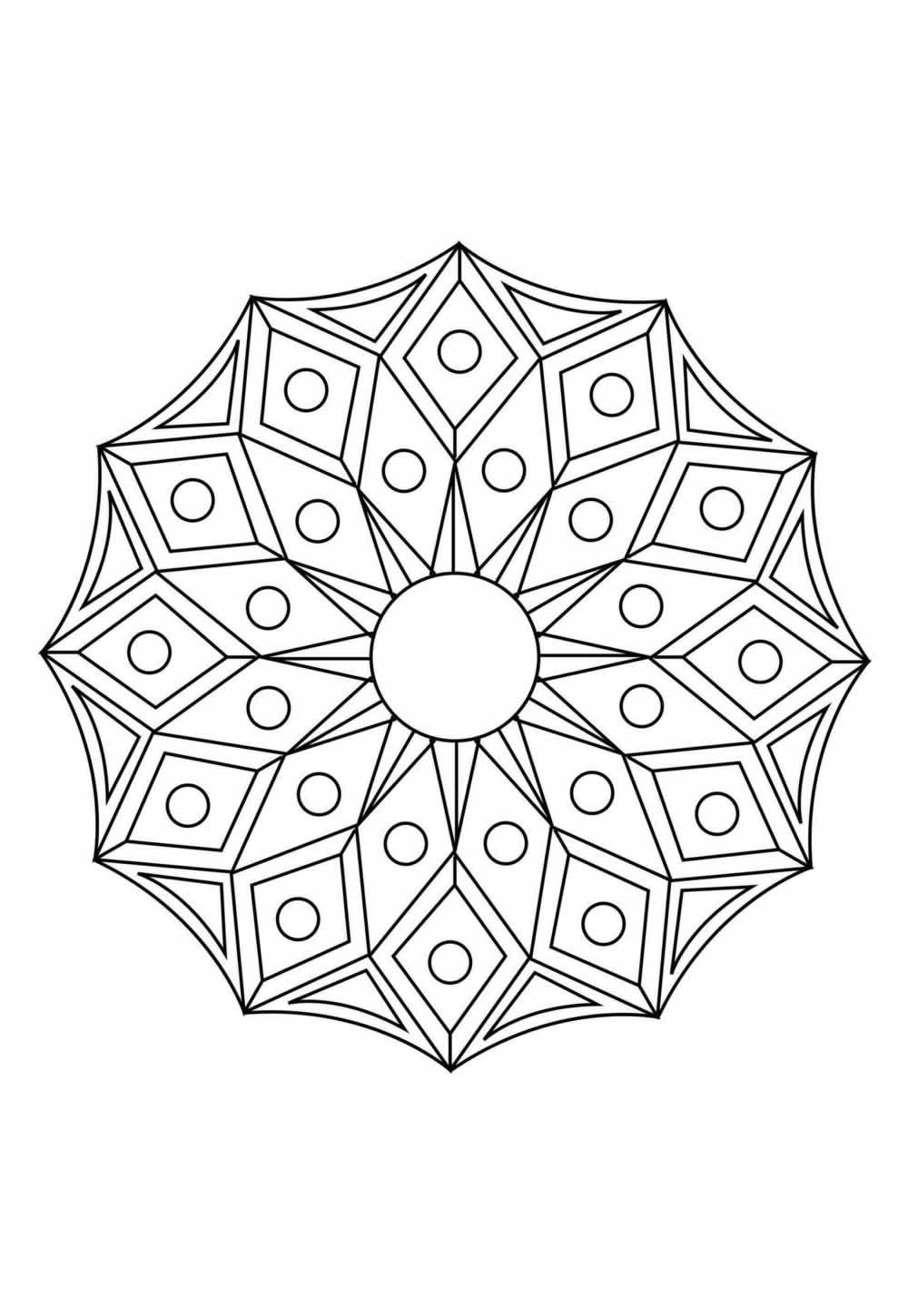 mandalas geométricas para colorir pdf