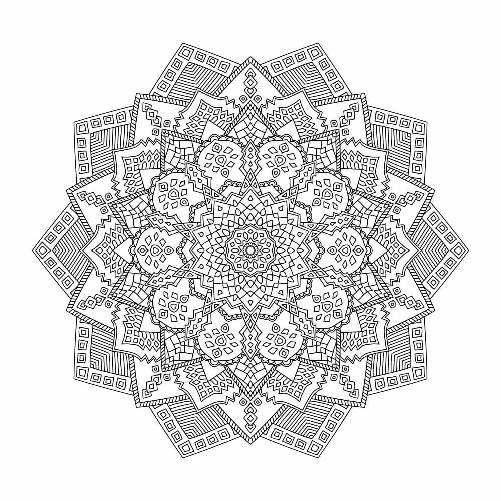 atividade de colorir mandalas
