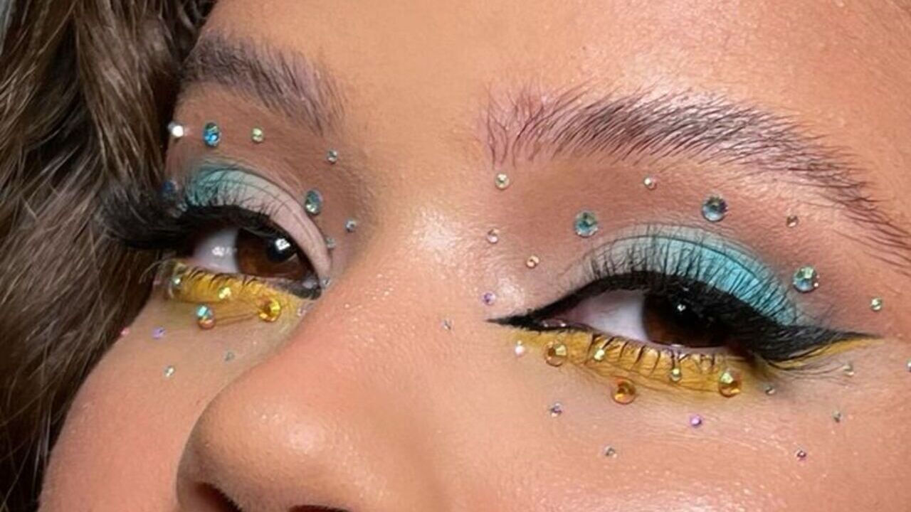 rhinestone makeup tutorial