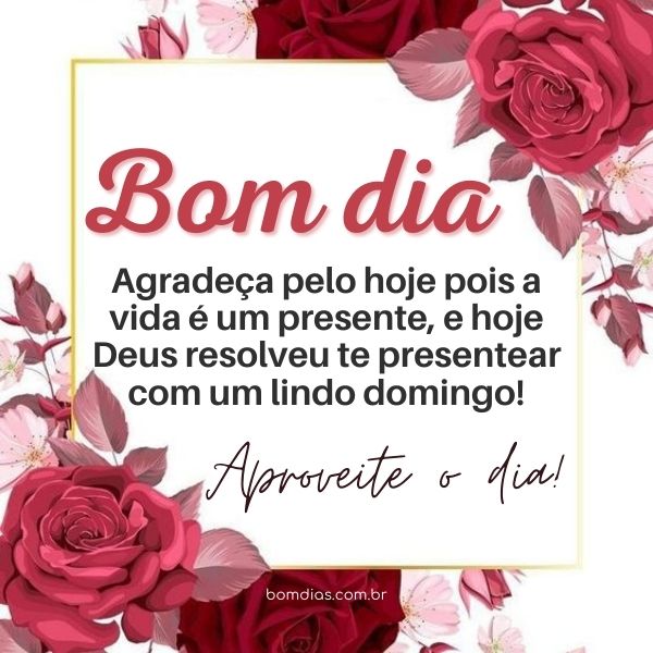 domingo feliz e abençoado