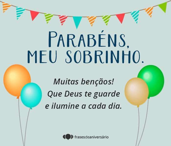 aniversário sobrinho jovem evangélico