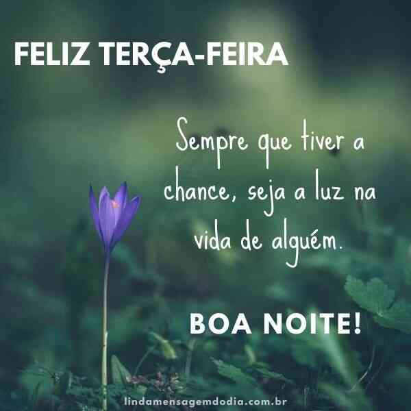 desejo de boa noite carinhoso terça