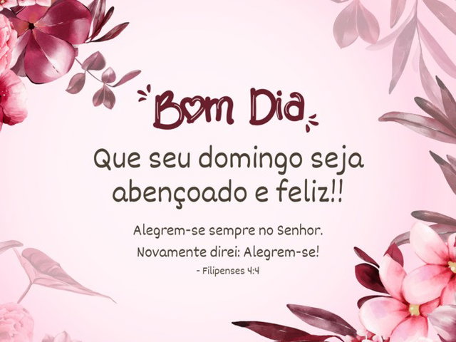 frases de bom dia para domingo