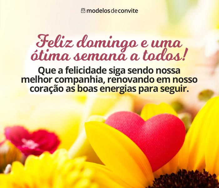 mensagens curtas de domingo