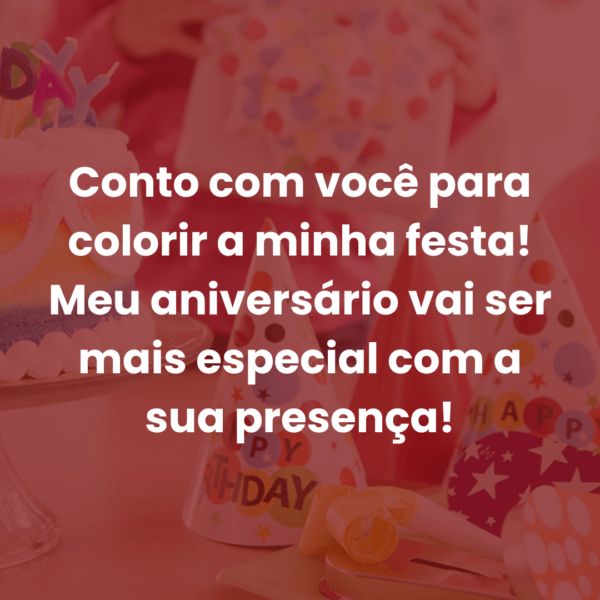 convite de aniversário infantil mensagem