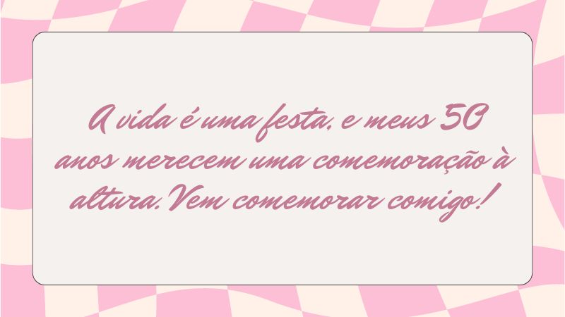 como escrever convite de aniversário