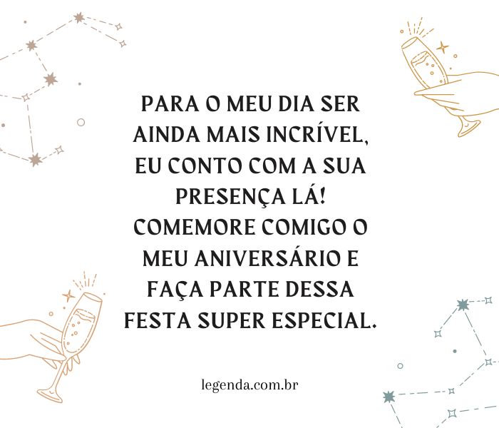 convite de aniversário criativo