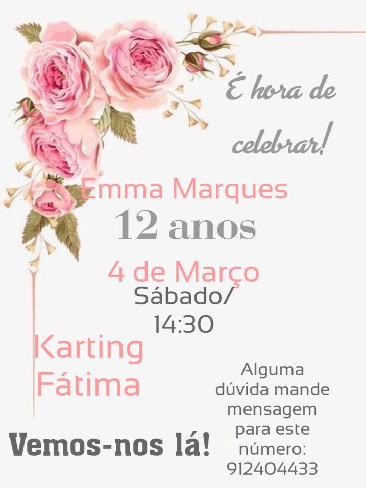 convite de aniversário virtual