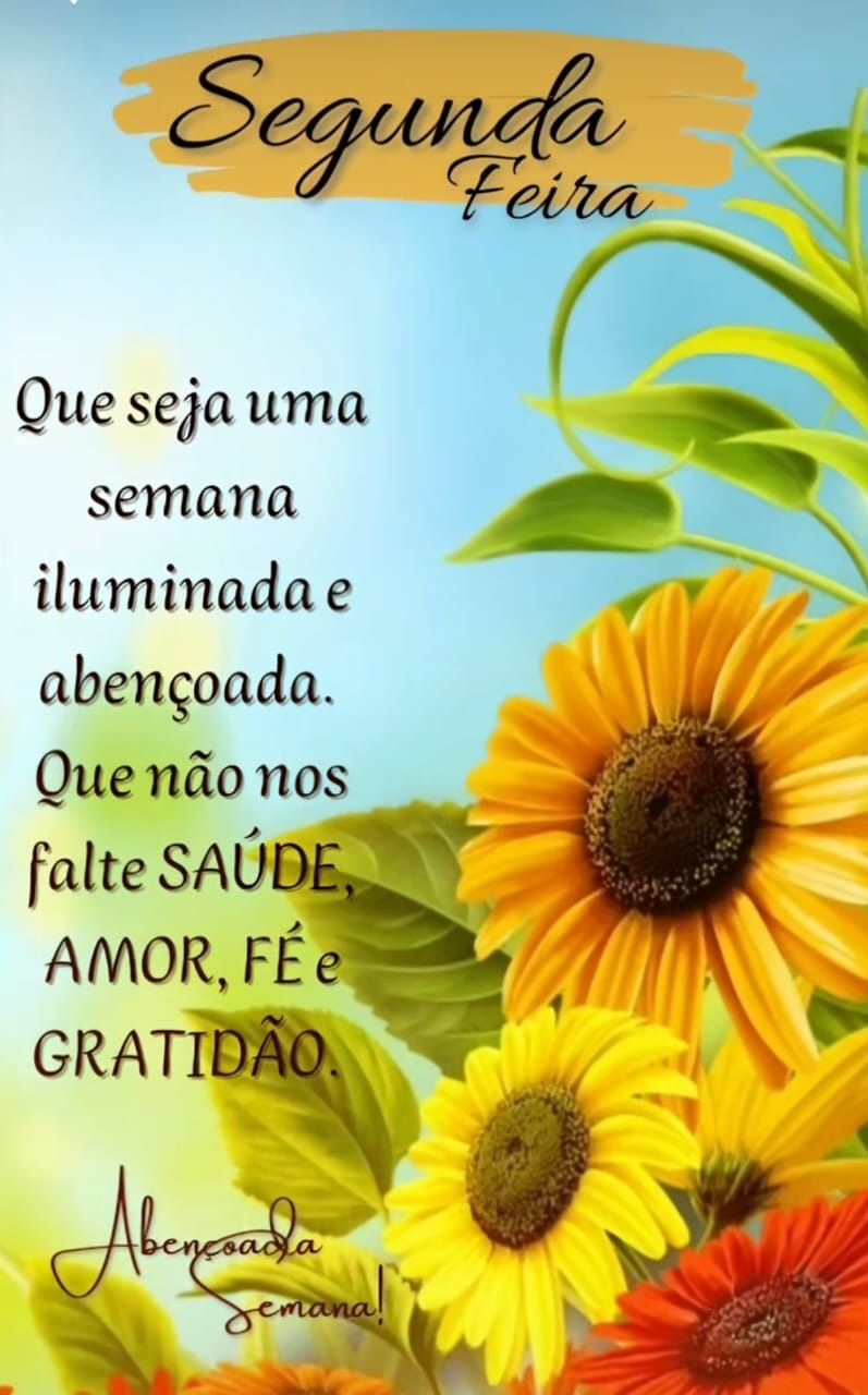 bom dia segunda abençoada