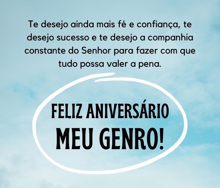 frase de aniversário para genro