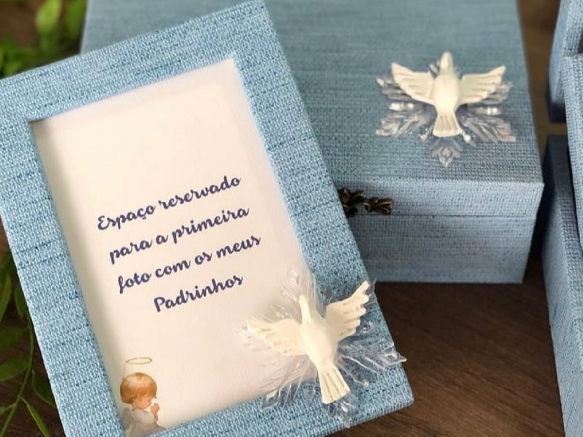 ideias convite padrinhos batismo