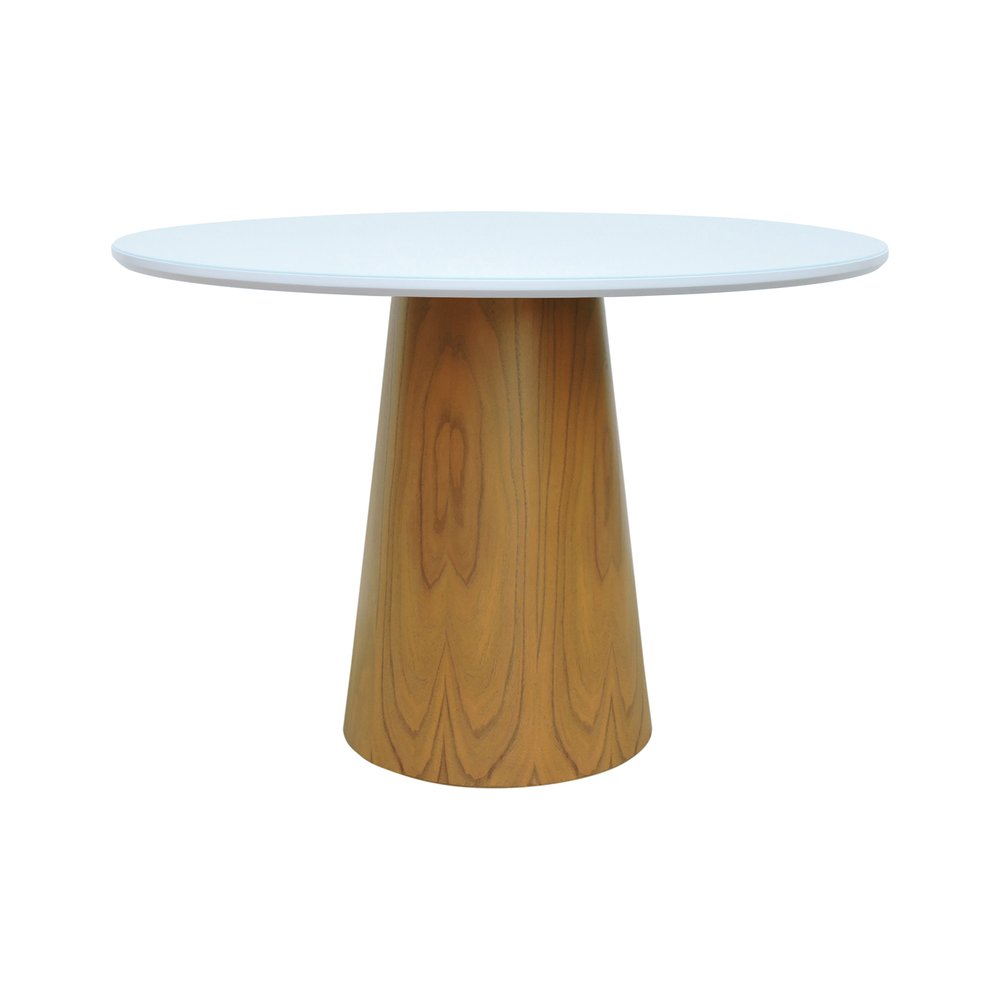 mesa com base escultural
