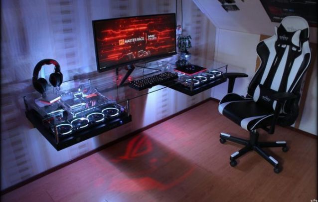 escritório gamer personalizado